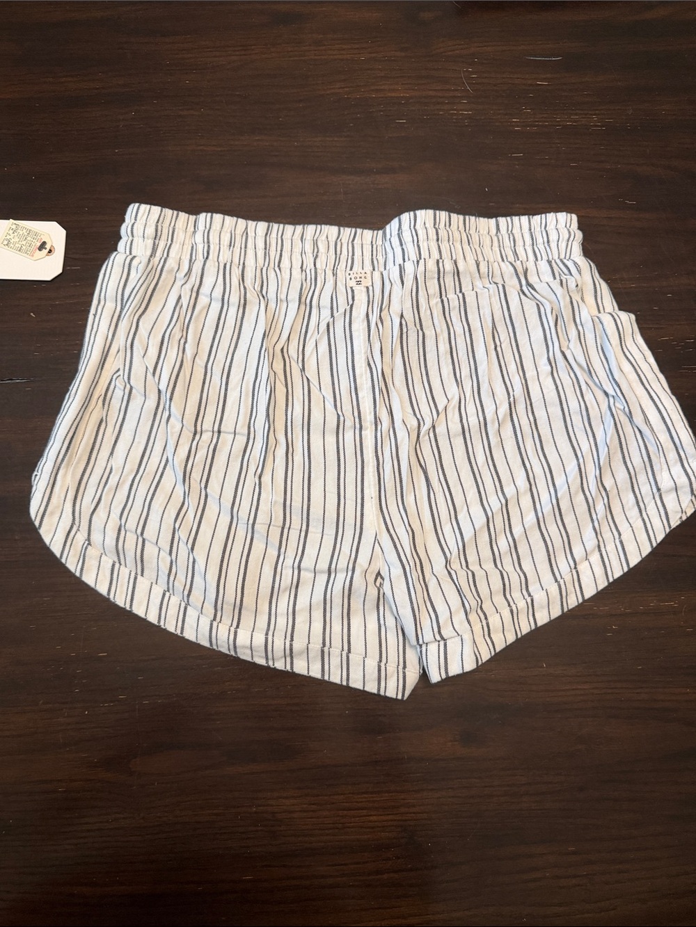 Billabong Casual Striped Drawstring Women’s Shorts - Picture 2 of 6